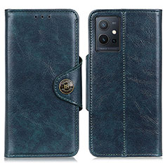 Coque Portefeuille Livre Cuir Etui Clapet M12L pour Vivo Y55s 5G Bleu