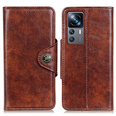 Coque Portefeuille Livre Cuir Etui Clapet M12L pour Xiaomi Mi 12T 5G Marron