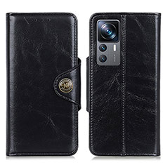 Coque Portefeuille Livre Cuir Etui Clapet M12L pour Xiaomi Mi 12T 5G Noir