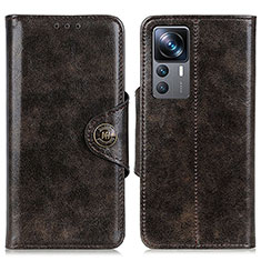 Coque Portefeuille Livre Cuir Etui Clapet M12L pour Xiaomi Mi 12T Pro 5G Bronze