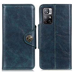 Coque Portefeuille Livre Cuir Etui Clapet M12L pour Xiaomi Poco M4 Pro 5G Bleu