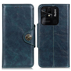 Coque Portefeuille Livre Cuir Etui Clapet M12L pour Xiaomi Redmi 10 India Bleu