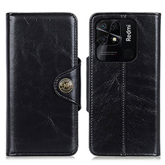 Coque Portefeuille Livre Cuir Etui Clapet M12L pour Xiaomi Redmi 10 India Noir