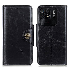 Coque Portefeuille Livre Cuir Etui Clapet M12L pour Xiaomi Redmi 10 Power Noir