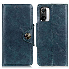 Coque Portefeuille Livre Cuir Etui Clapet M12L pour Xiaomi Redmi K40 5G Bleu