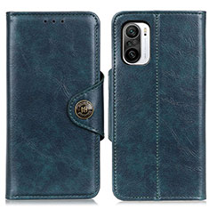 Coque Portefeuille Livre Cuir Etui Clapet M12L pour Xiaomi Redmi K40 Pro+ Plus 5G Bleu