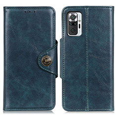 Coque Portefeuille Livre Cuir Etui Clapet M12L pour Xiaomi Redmi Note 10 Pro 4G Bleu