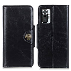 Coque Portefeuille Livre Cuir Etui Clapet M12L pour Xiaomi Redmi Note 10 Pro 4G Noir