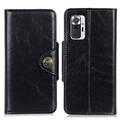 Coque Portefeuille Livre Cuir Etui Clapet M12L pour Xiaomi Redmi Note 10 Pro Max Noir