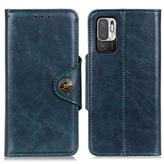 Coque Portefeuille Livre Cuir Etui Clapet M12L pour Xiaomi Redmi Note 10T 5G Bleu