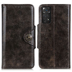 Coque Portefeuille Livre Cuir Etui Clapet M12L pour Xiaomi Redmi Note 11 4G (2022) Bronze