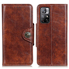 Coque Portefeuille Livre Cuir Etui Clapet M12L pour Xiaomi Redmi Note 11 5G Marron