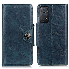 Coque Portefeuille Livre Cuir Etui Clapet M12L pour Xiaomi Redmi Note 11 Pro 4G Bleu