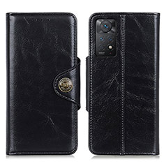 Coque Portefeuille Livre Cuir Etui Clapet M12L pour Xiaomi Redmi Note 11 Pro 4G Noir