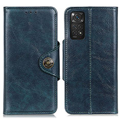 Coque Portefeuille Livre Cuir Etui Clapet M12L pour Xiaomi Redmi Note 11S 4G Bleu