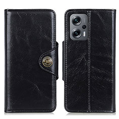 Coque Portefeuille Livre Cuir Etui Clapet M12L pour Xiaomi Redmi Note 11T Pro+ Plus 5G Noir