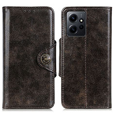 Coque Portefeuille Livre Cuir Etui Clapet M12L pour Xiaomi Redmi Note 12 4G Bronze