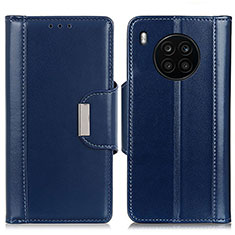 Coque Portefeuille Livre Cuir Etui Clapet M13L pour Huawei Nova 8i Bleu