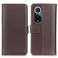 Coque Portefeuille Livre Cuir Etui Clapet M13L pour Huawei Nova 9 Marron