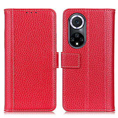 Coque Portefeuille Livre Cuir Etui Clapet M13L pour Huawei Nova 9 Rouge