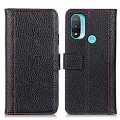 Coque Portefeuille Livre Cuir Etui Clapet M13L pour Motorola Moto E20 Noir