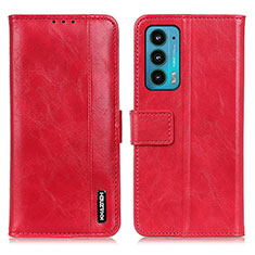 Coque Portefeuille Livre Cuir Etui Clapet M13L pour Motorola Moto Edge 20 5G Rouge