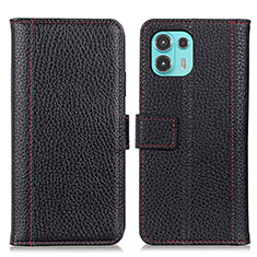 Coque Portefeuille Livre Cuir Etui Clapet M13L pour Motorola Moto Edge 20 Lite 5G Noir