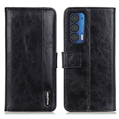 Coque Portefeuille Livre Cuir Etui Clapet M13L pour Motorola Moto Edge (2021) 5G Noir