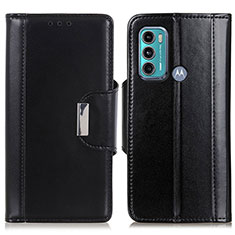 Coque Portefeuille Livre Cuir Etui Clapet M13L pour Motorola Moto G60 Noir