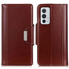 Coque Portefeuille Livre Cuir Etui Clapet M13L pour OnePlus 9RT 5G Marron