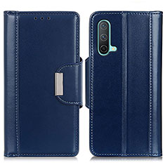 Coque Portefeuille Livre Cuir Etui Clapet M13L pour OnePlus Nord CE 5G Bleu