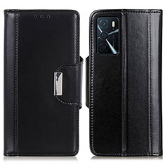 Coque Portefeuille Livre Cuir Etui Clapet M13L pour Oppo A16s Noir