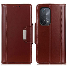 Coque Portefeuille Livre Cuir Etui Clapet M13L pour Oppo A54 5G Marron