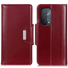 Coque Portefeuille Livre Cuir Etui Clapet M13L pour Oppo A74 5G Rouge