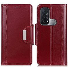 Coque Portefeuille Livre Cuir Etui Clapet M13L pour Oppo Reno5 A Rouge