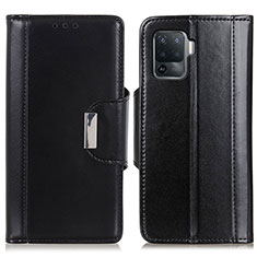 Coque Portefeuille Livre Cuir Etui Clapet M13L pour Oppo Reno5 F Noir