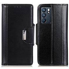 Coque Portefeuille Livre Cuir Etui Clapet M13L pour Oppo Reno6 5G Noir