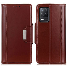 Coque Portefeuille Livre Cuir Etui Clapet M13L pour Realme 8 5G Marron