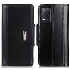 Coque Portefeuille Livre Cuir Etui Clapet M13L pour Realme 8 5G Noir