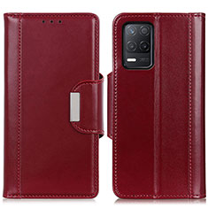 Coque Portefeuille Livre Cuir Etui Clapet M13L pour Realme 8 5G Rouge