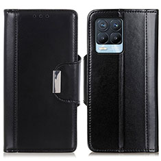 Coque Portefeuille Livre Cuir Etui Clapet M13L pour Realme 8 Pro Noir