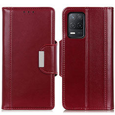 Coque Portefeuille Livre Cuir Etui Clapet M13L pour Realme 9 5G India Rouge