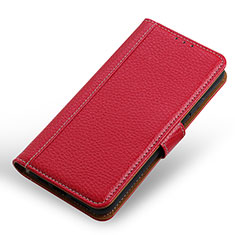 Coque Portefeuille Livre Cuir Etui Clapet M13L pour Realme V11 5G Rouge