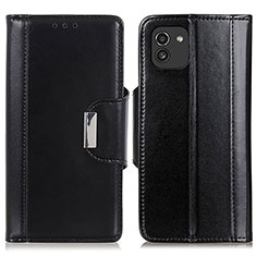 Coque Portefeuille Livre Cuir Etui Clapet M13L pour Samsung Galaxy A03 Noir