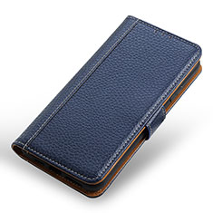 Coque Portefeuille Livre Cuir Etui Clapet M13L pour Samsung Galaxy A32 5G Bleu