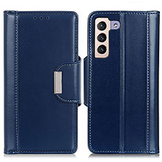 Coque Portefeuille Livre Cuir Etui Clapet M13L pour Samsung Galaxy S21 Plus 5G Bleu