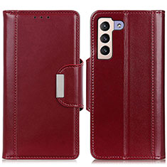 Coque Portefeuille Livre Cuir Etui Clapet M13L pour Samsung Galaxy S21 Plus 5G Rouge