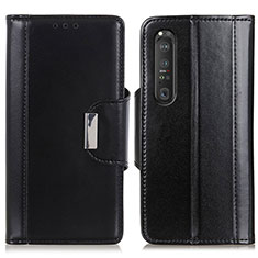 Coque Portefeuille Livre Cuir Etui Clapet M13L pour Sony Xperia 1 III Noir