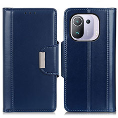 Coque Portefeuille Livre Cuir Etui Clapet M13L pour Xiaomi Mi 11 Pro 5G Bleu