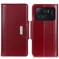 Coque Portefeuille Livre Cuir Etui Clapet M13L pour Xiaomi Mi 11 Ultra 5G Rouge